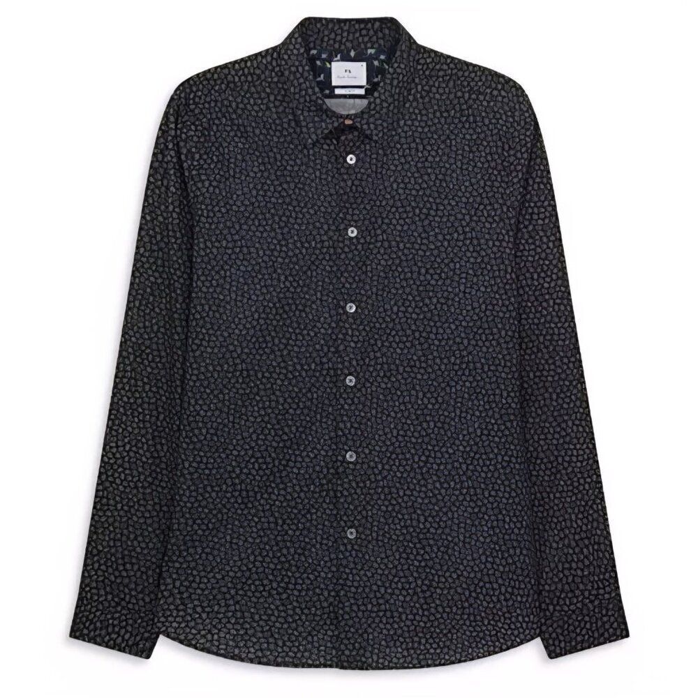 PS Paul Smith - XL  Slim Fit Black Floral‎ Long Sleeve Button Up Shirt Mens $195